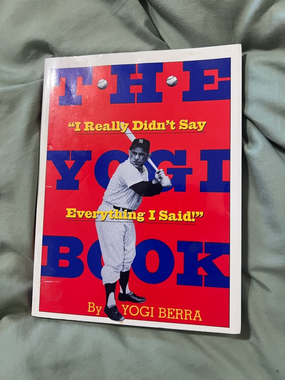 The Yogi Book by Yogi Berra - Red & Blue Cover